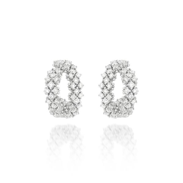 BRINCO OURO BRANCO COM DIAMANTES