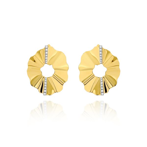 BRINCO OURO AMARELO COM DIAMANTES